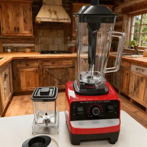 2-in-1 Countertop Blender with Grinder Cup, 1.8–2.1 L
