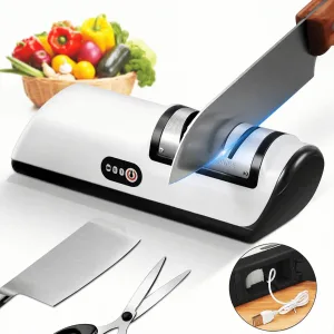 Rechargeable Electric Knife Sharpener, 2-Speed