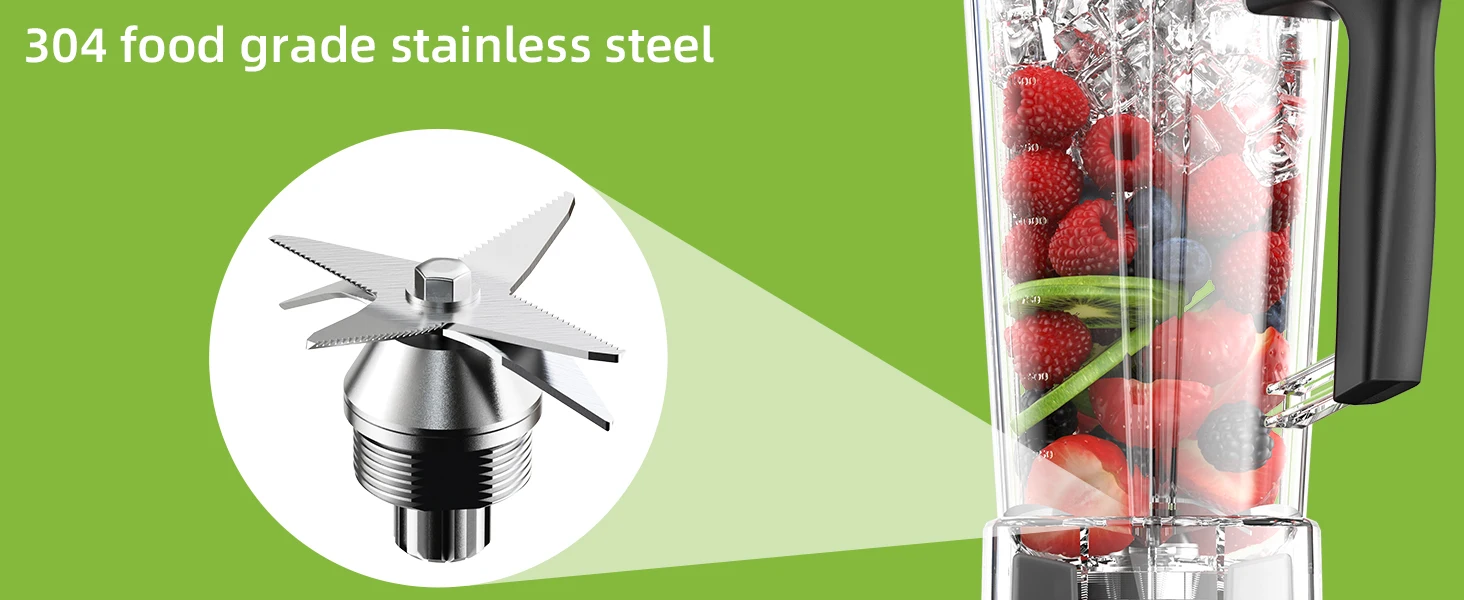 BioloMix T5200 stainless-steel six-blade assembly