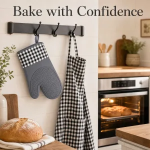 Silicone Oven Mitt with Cotton Cuff